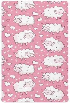 Wassud Funny Sheep Crib Sheets 27x39