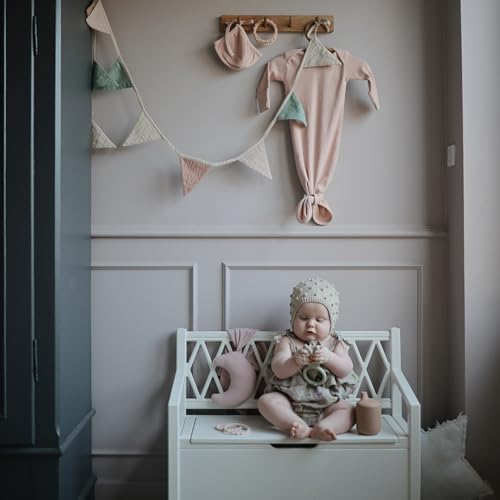 Mushie Moon Security Blanket 100 Organic Cotton Blush
