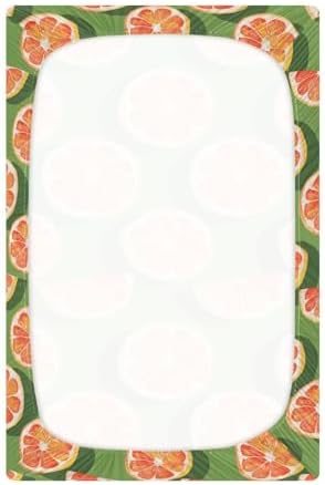ALAZA Slices Whole Citrus Crib Sheets for Girls and Boys