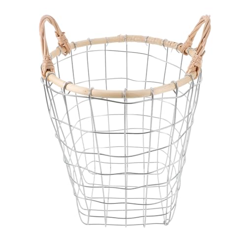 CHILDWEET Retro Woven Iron Wire Storage Basket