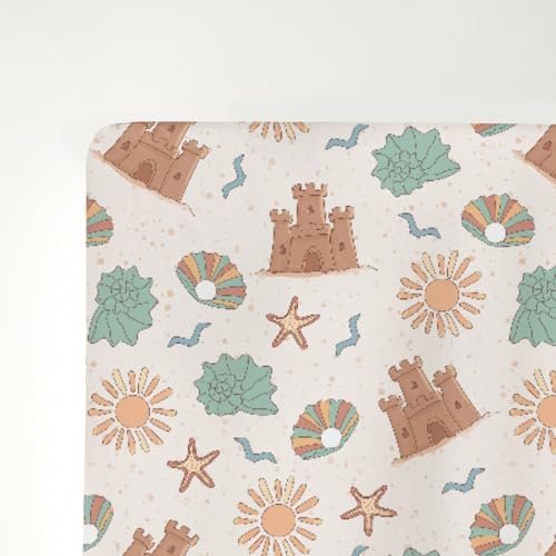 Boho Beach Summer Crib Sheets for Boy Girl 52x28
