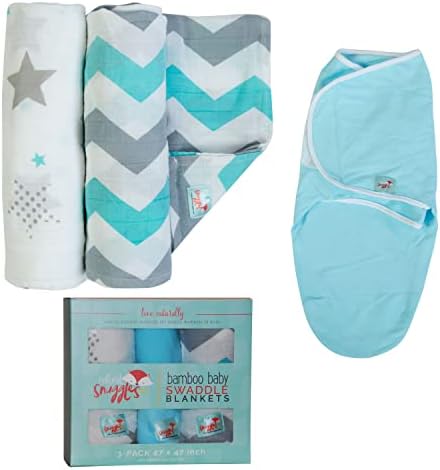 Natural Snuggles Bamboo Rayon Swaddle Wrap 3-Pack
