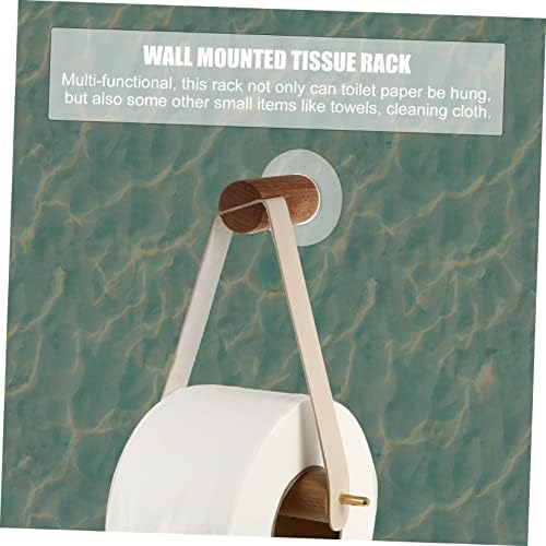 TOBBOMEY Wall Hanging Towel and Toilet Paper Holder 1