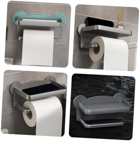 Mikikit Slim Wall-Mount Toilet Paper Holder