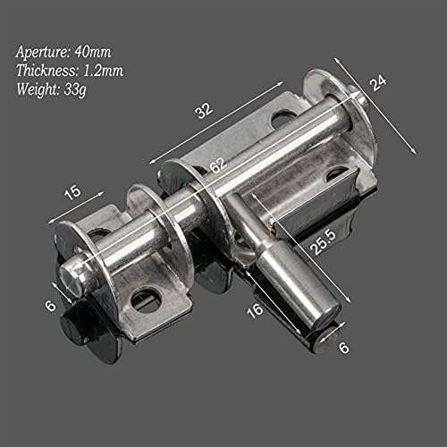 SHAUNI Door Bolt Slide Gate Latch Stainless Steel