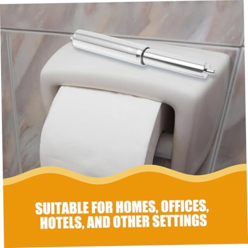 4pcs Stainless Steel Toilet Paper Holder with Adjustable Spring Rod 1