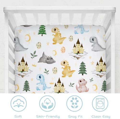 Hwmmbh Baby Dinosaurs Crib Sheet 52x28
