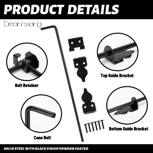 36 Inch Heavy Duty Gate Drop Rod Hardware - 1 Pack