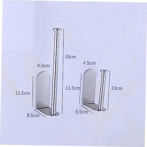 Homoyoyo Non-Slip Toilet Paper Holder Adhesive Brushed Finish Easy Install