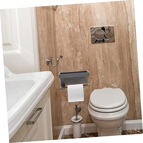 OSALADI Wall-Mounted Toilet Paper Holder with Shelf