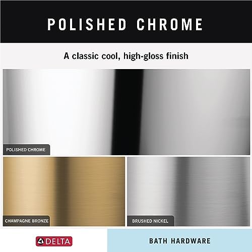 Delta 18 in Wall Mount Towel Bar in Polished Chrome