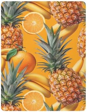 ALAZA Pineapple Orange Crib Sheets for Girls and Boys