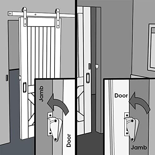 SHAUNI Slide Bolt Door Lock Kit for Barn Doors