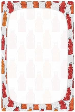Ketchup Chili Sauce Crib Sheets for Girls and Boys