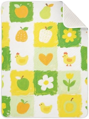 Sanluoli Monthly Milestone Blanket with Satin Trim for Baby 30x40in 1