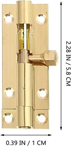 VOIV 6pcs Slide Bolt Door Lock Hasp Gate Latch