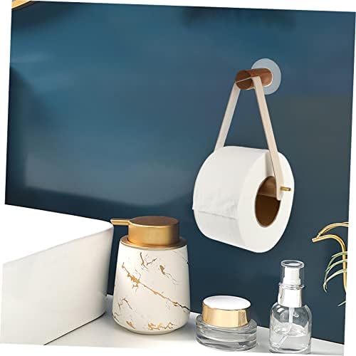 TOBBOMEY Wall Hanging Towel and Toilet Paper Holder 1
