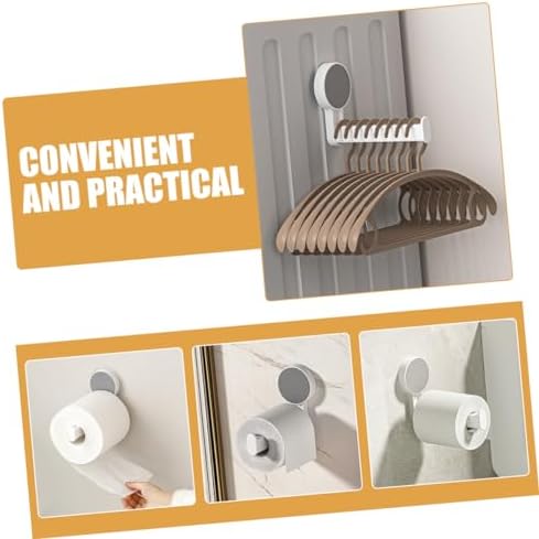 KITANDOVE Bathroom Towel Mount Paper Holder Roll Dispenser White