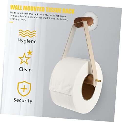 TOBBOMEY Wall Hanging Towel and Toilet Paper Holder 1