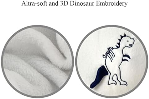 CozyMe Stroller Blanket with Sun-Shade and 3D Dino