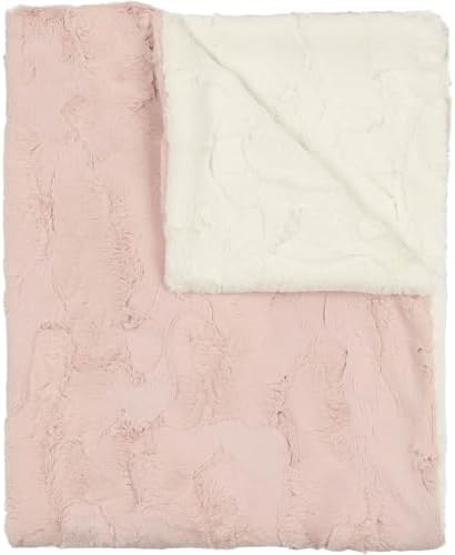 Faux Fur Baby Blanket - Soft Plush Swaddle for Newborns