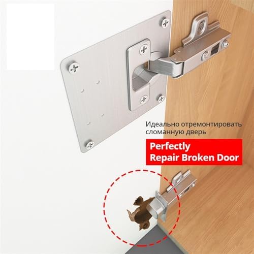 FANGZHNHT Stainless Steel Hinge Repair Plates 1-8 Pack