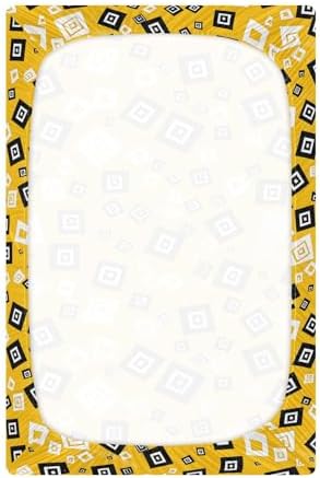 ALAZA Minimalistic Vector Crib Sheets for Girls and Boys