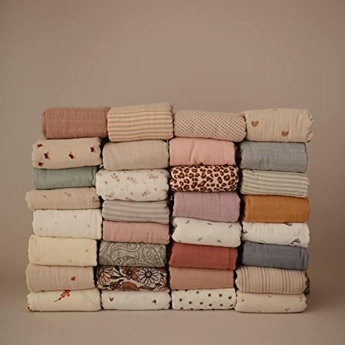 Mushie Muslin Swaddle Blanket - Sparrow