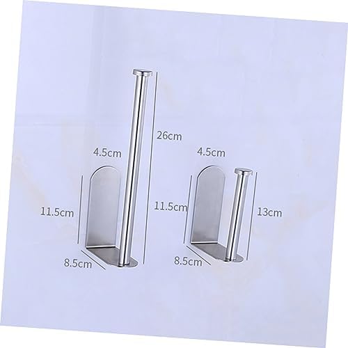 ORFOFE Stainless Steel Tissue Paper Holder Self Adhesive Non Slip Durable
