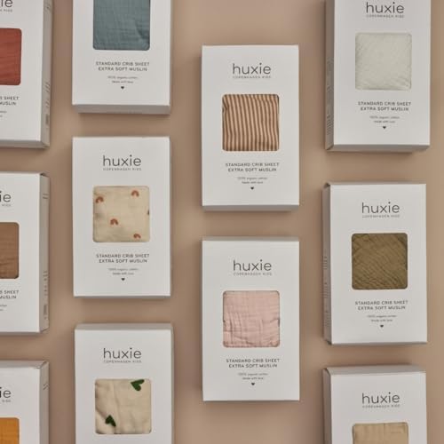 Huxie Organic Cotton Muslin Crib Sheets 2-Pack