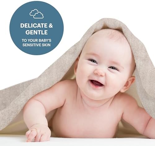 Baby Bright Swaddle Blanket - Cream 1
