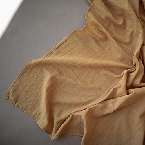 Mushie Muslin Baby Swaddle Blanket - Fall Yellow