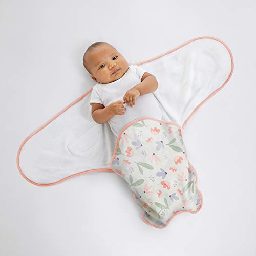 Ingenuity Farewell Fuss 2-Pk Adjustable Swaddle Set - Posy