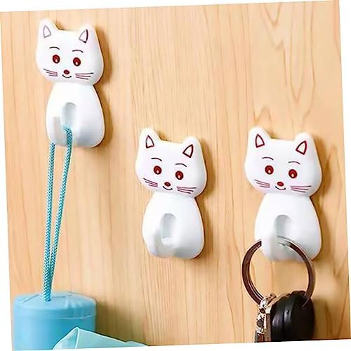 9pcs Cat Shaped Towel Hooks for Bathroom Storage