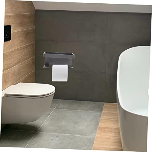 Gadpiparty Wall-Mounted Toilet Paper Holder with Shelf