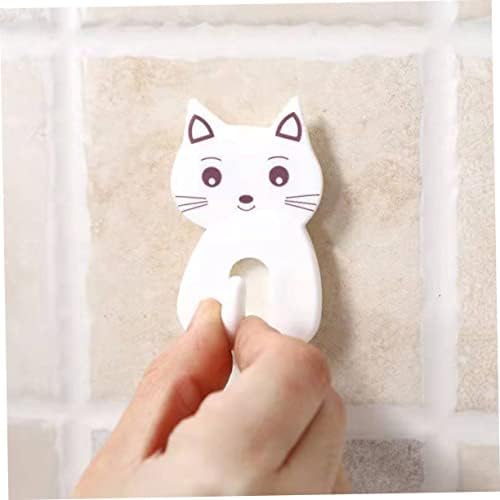 9pcs Cat Shaped Towel Hooks for Bathroom Storage