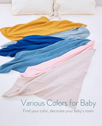 Mom Beebi Muslin Baby Blanket 37x37 Amber 4-Layer Swaddle
