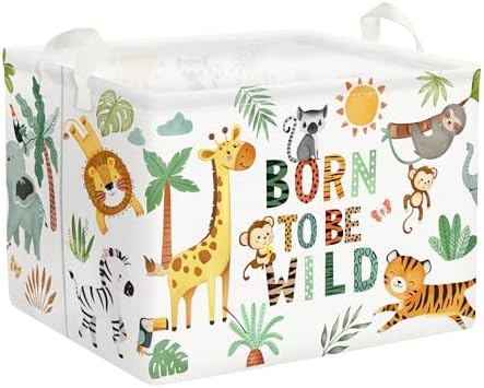 Clastyle Tropical Animal Storage Basket for Kids