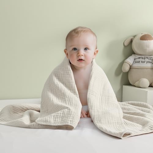 Davids Kids 47 x 47 4-Layer Muslin Blanket for Baby