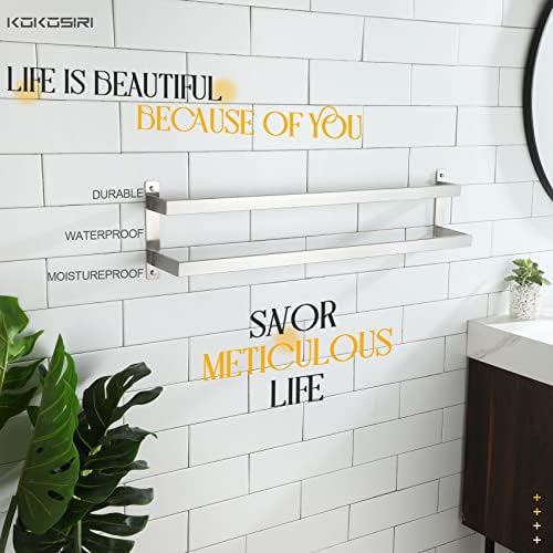 KOKOSIRI 2-Tier Ladder Towel Bar 32 Inches Brushed Stainless Steel