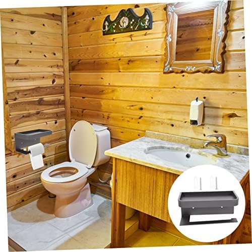 DOITOOL Wall-Mounted Toilet Paper Holder with Shelf