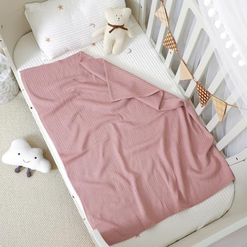 Wugugu Baby Swaddle Blanket 30x40 Inch Cotton