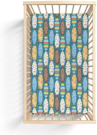 Surfboard Crib Sheets for Baby Boy Girl 52x28