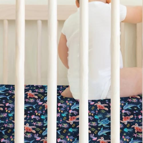 Fantasy Sea Animals Crib Sheets 2 Pack