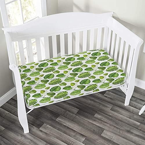 XISUNYA Decorative Crib Sheet with Leaf Print