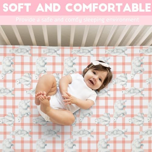 Watercolor Bear Baby Crib Sheet 52x28