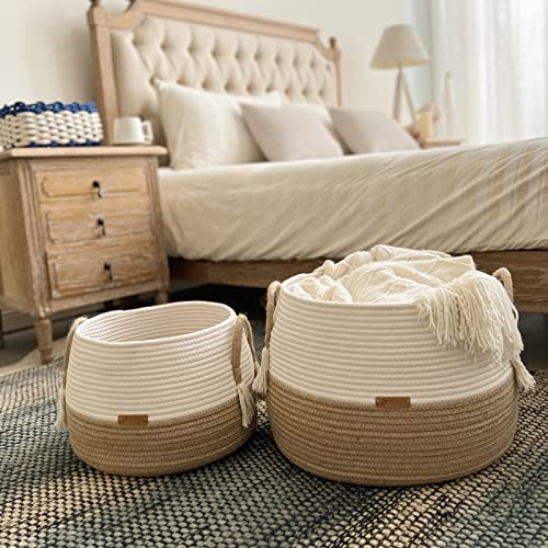 Boho Cotton Rope Basket - Large 118x98 for Stuffed Animals Storage