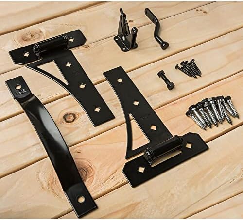 National Hardware Gate Kit N109-314 with Latch Hinges and Pull