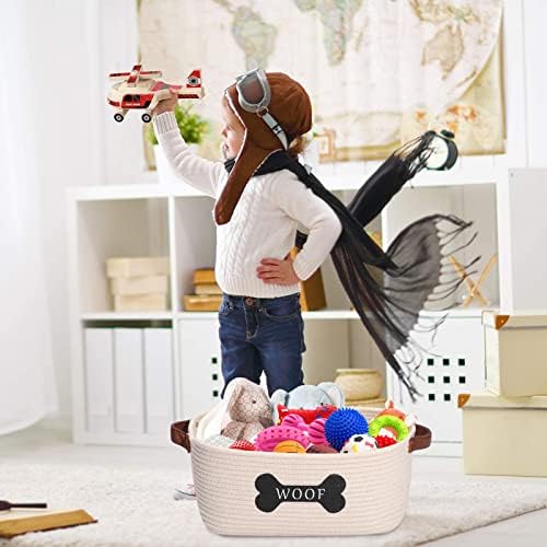Brabtod Cotton Rope Storage Basket - Medium Beige