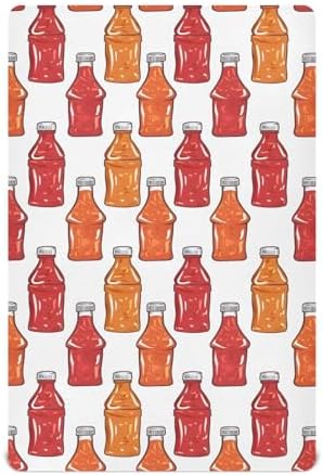 Ketchup Chili Sauce Crib Sheets for Girls and Boys